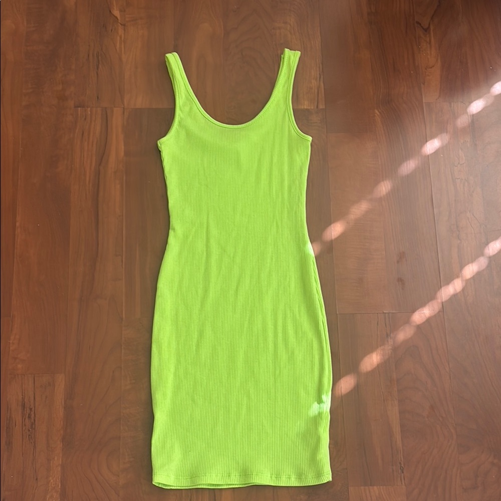 Ambiance Neon Green Midi Dress